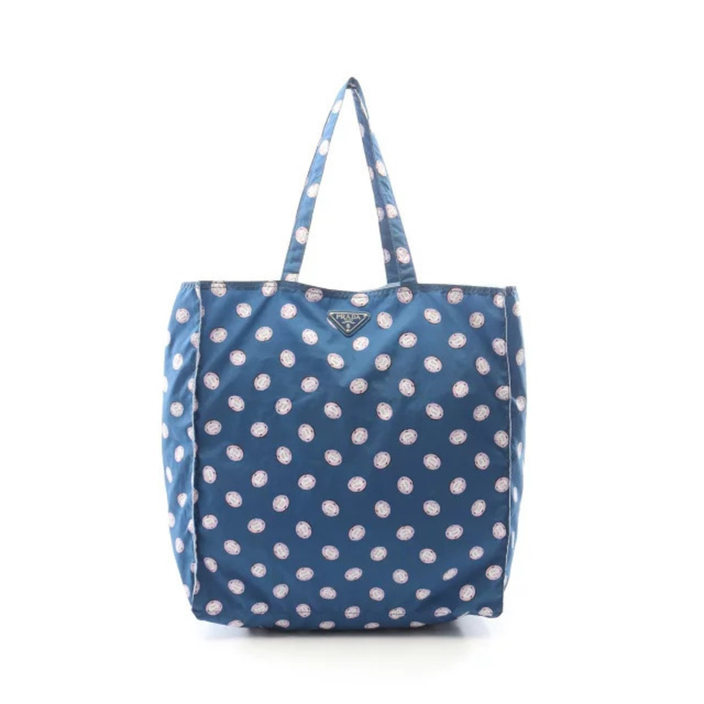 Prada Vela Tote Bag Pink Blue